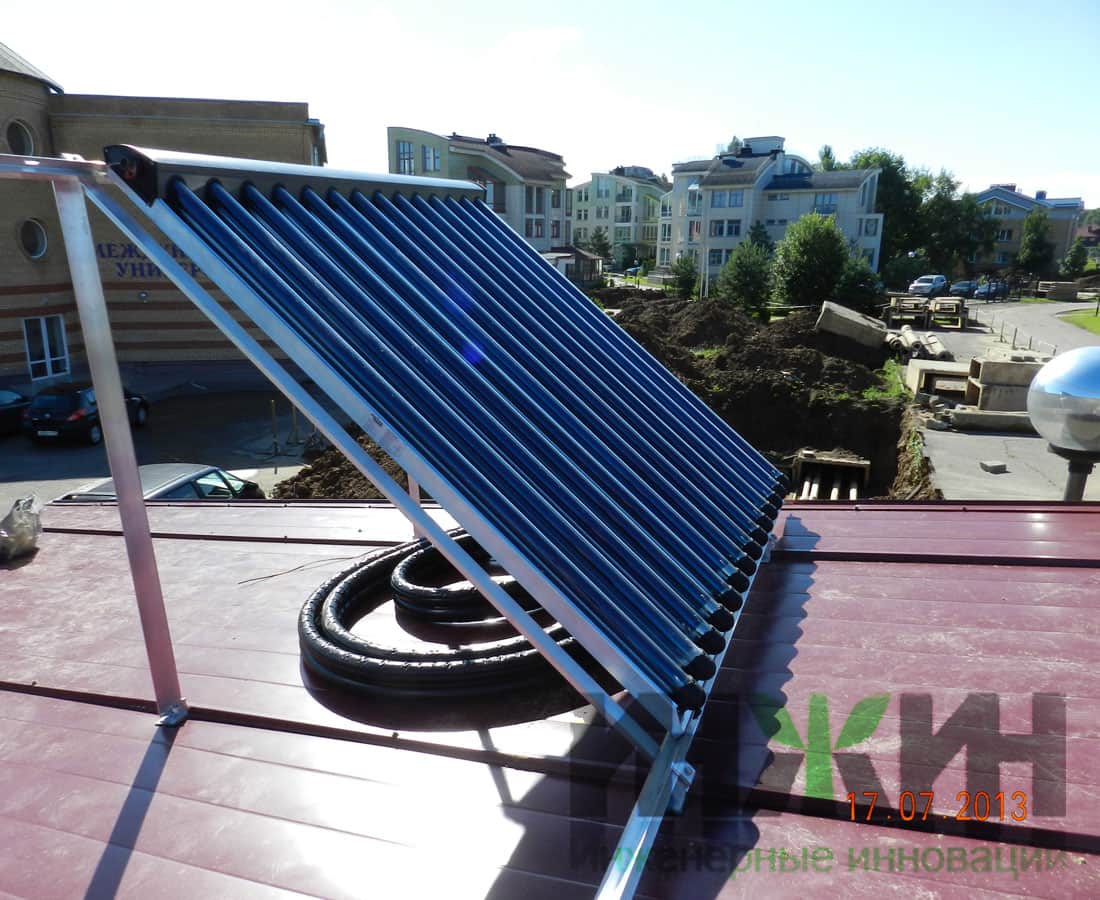 Монтаж солнечной станции Solar Meibes для университета